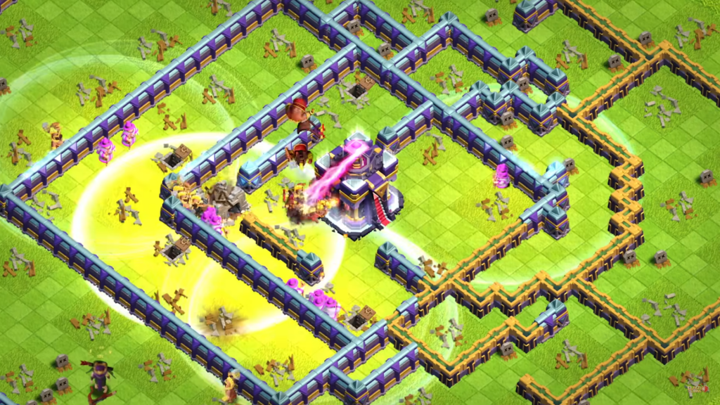 attacking enemies gameplay in COC